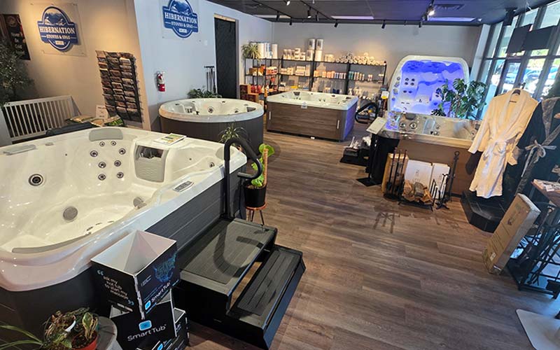 Hibernation Stoves & Spas showroom in Arnold, CA