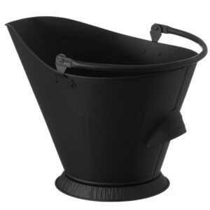 Indoor and Outdoor Black Iron Ash Bucket Use for Fire Pit